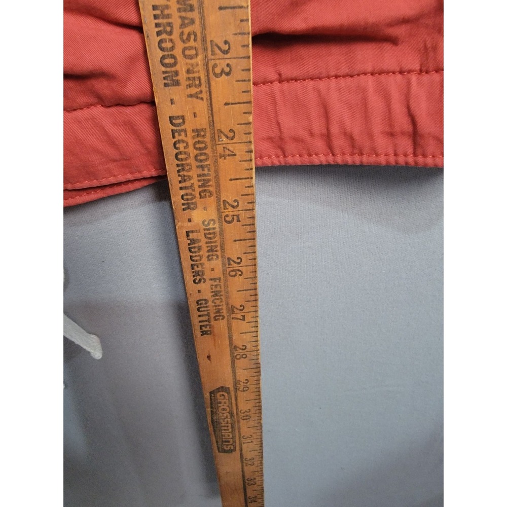 Vintage Y2K Abercrombie Fitch Utility Field Jacket Womens XS Rust Red Hooded - Picture 14 of 15